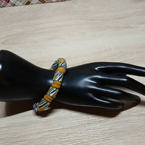 Hand Crafted Chunky Stretchy Resin Beaded Bracelet Fashion Jewelry #41 - Picture 10 of 14